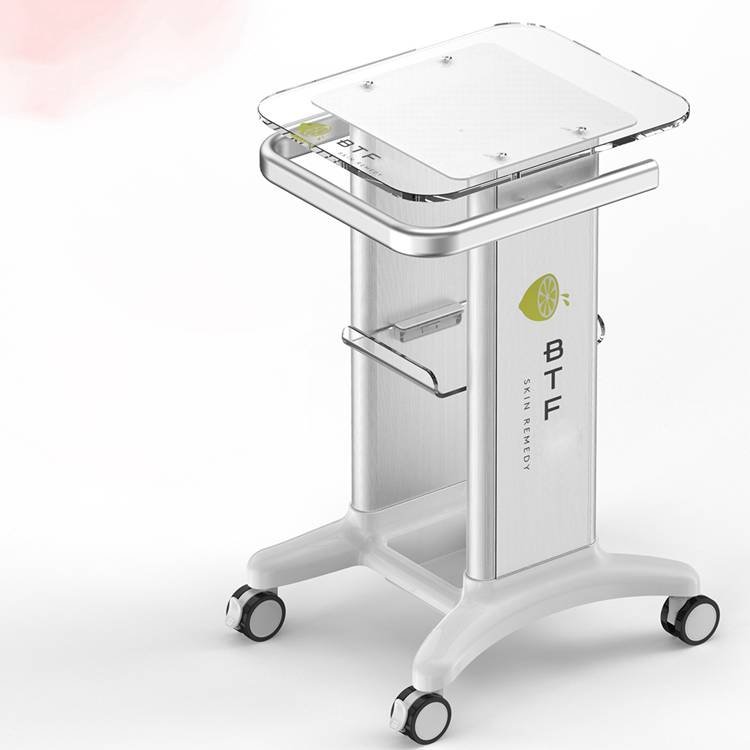 Customization Medical beauty instrument cart aluminium alloy +ABS materials hairdressing cart case machine trolley 4 wheels
