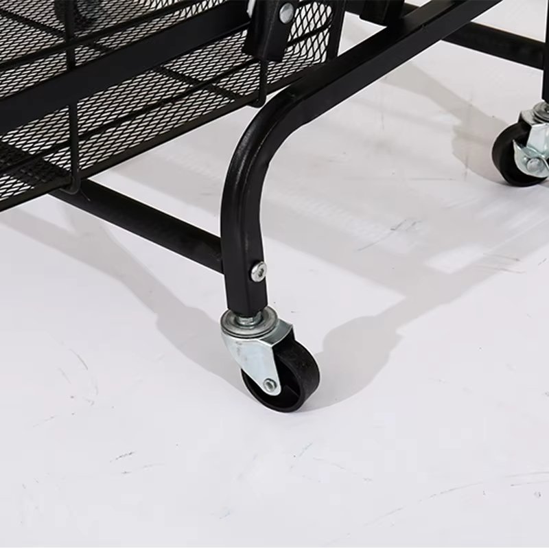 Multifunction Rolling Storage Cart Serving Cart 3 Tier Trolley Stall Parallel Kitchen Folding Trolley Storage Shelving Cart