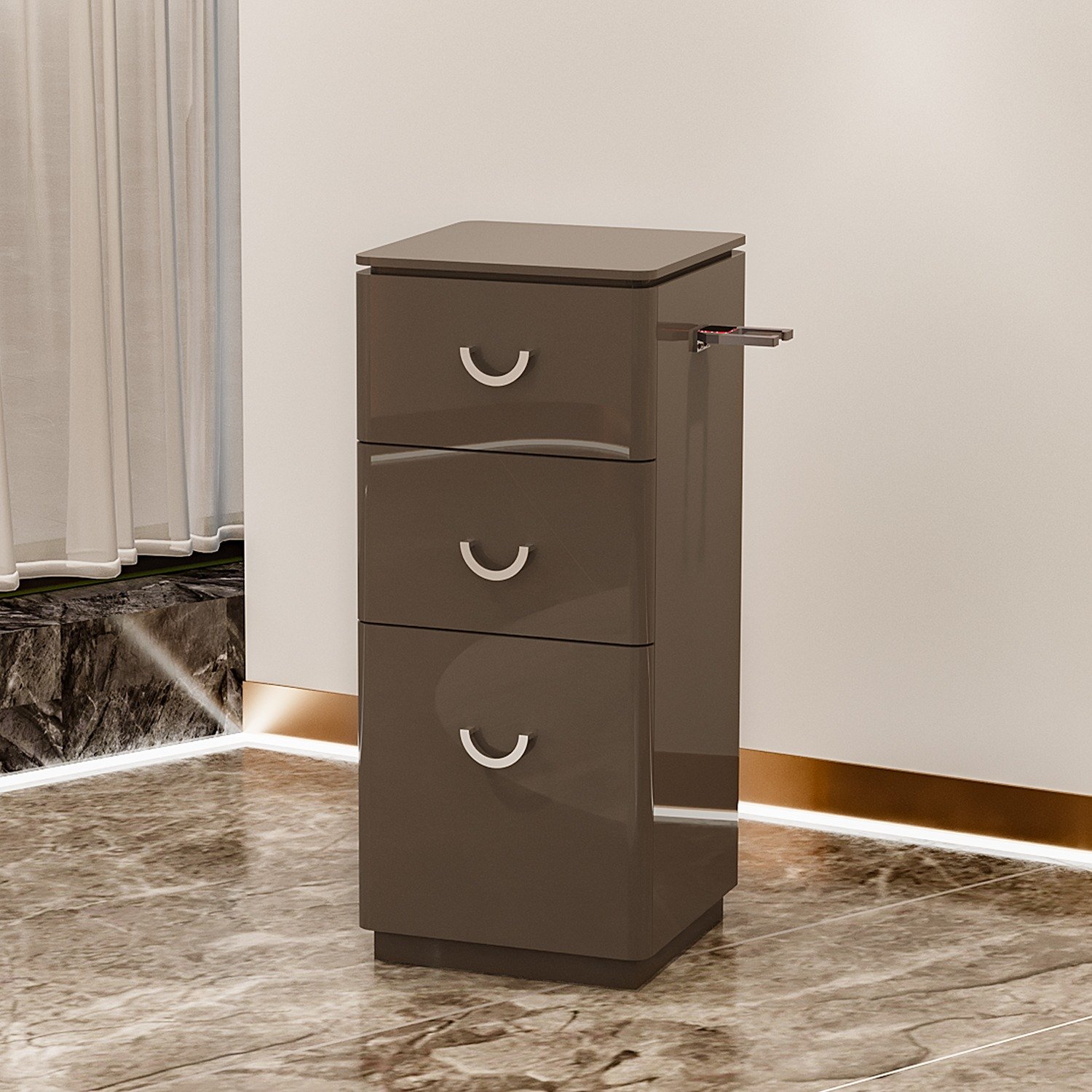 New hair salon tool cabinet hairstylist drawer style standing cabinet hair salon specific density board storagecabinet