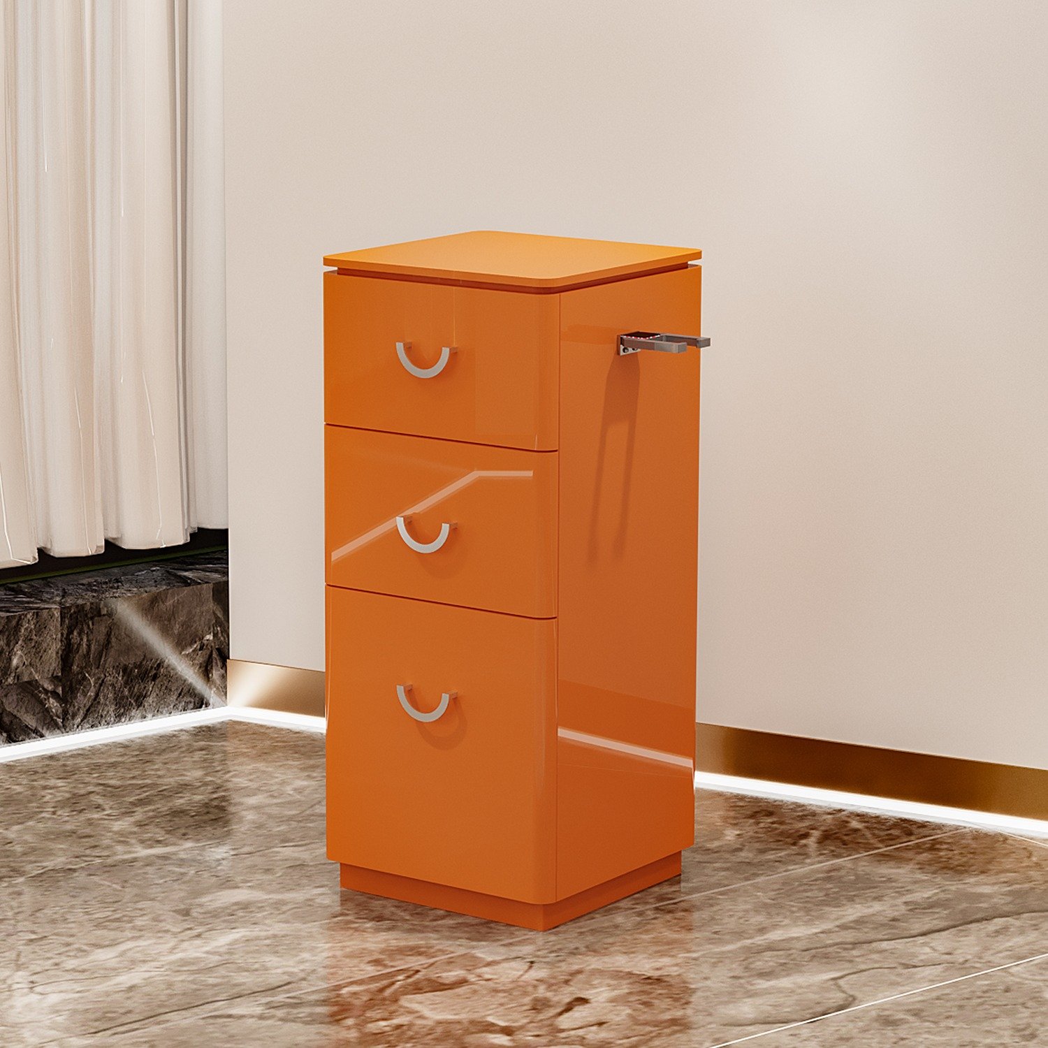 New hair salon tool cabinet hairstylist drawer style standing cabinet hair salon specific density board storagecabinet