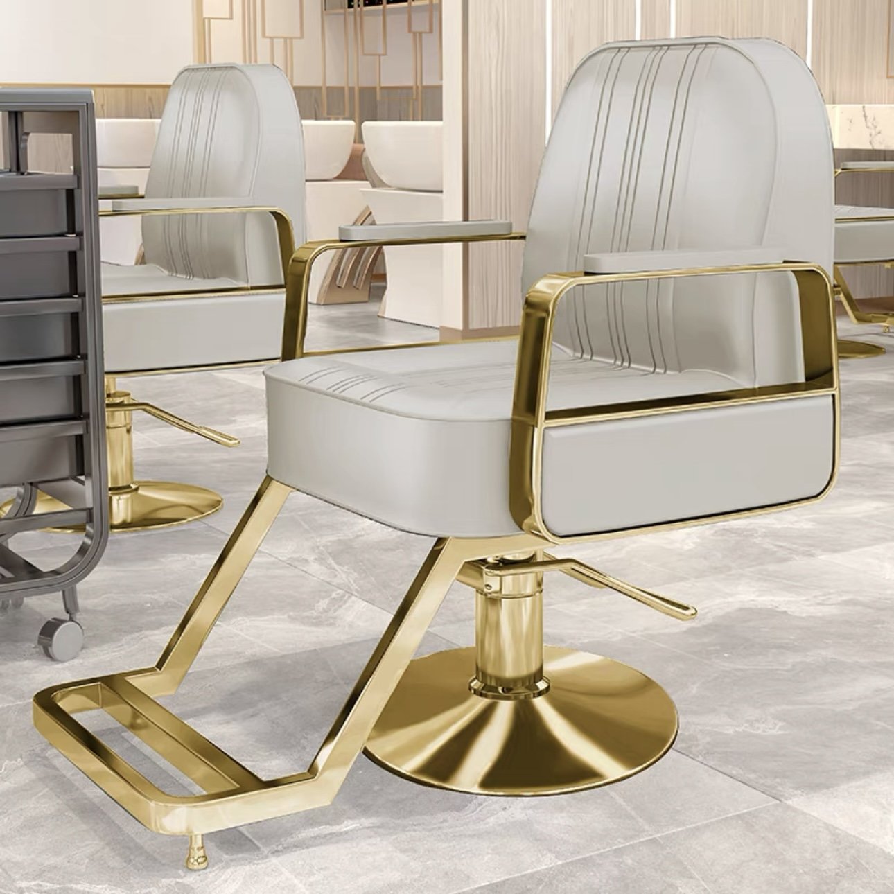 Wholesale Reclining hydraulic Adjustable lift beauty salon equipment styling chair Salon Barber Chair