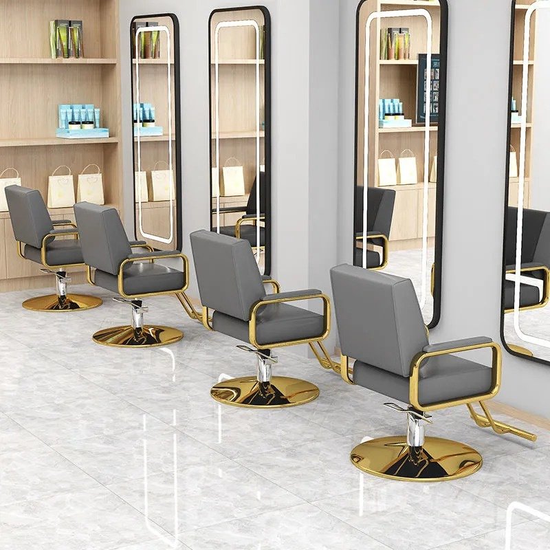 2024 fenghe latest version beauty salon chair silver Styling chair