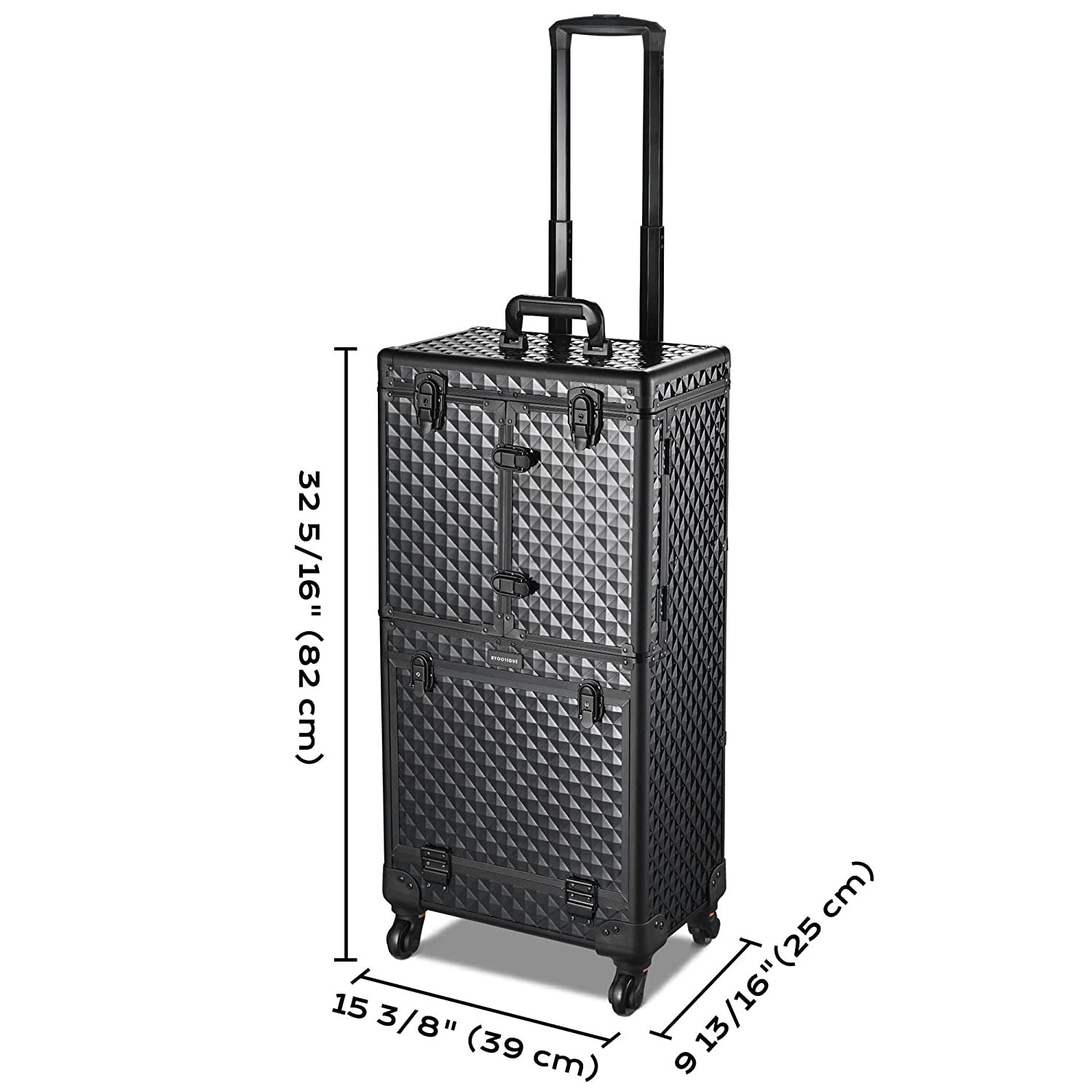 Pro Series Makeup Artists Hair Stylist Salon Rolling barber box with trolley