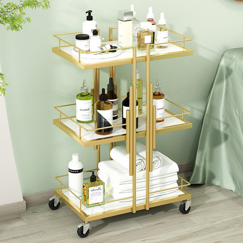 Modern metal frame layer tool car hair salon equipment set furniture beauty salon handcart