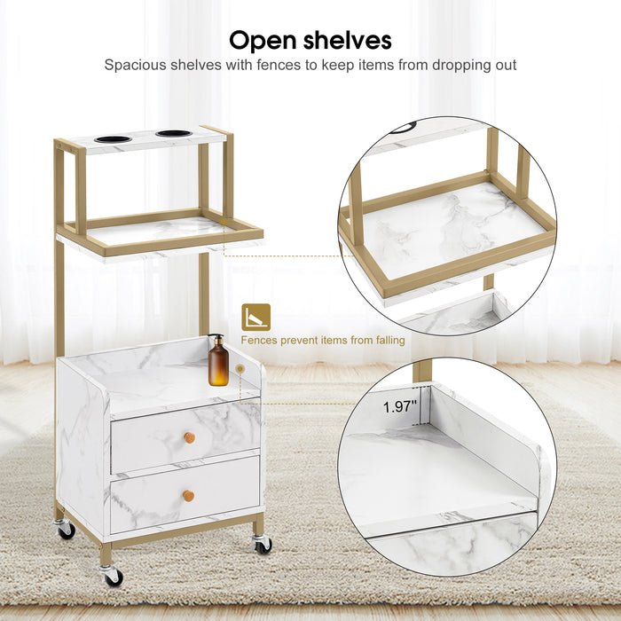 DM professional hair salon styling Trolley Hair Coloring Storang beauty spa hair salon hairdressing trolley cart