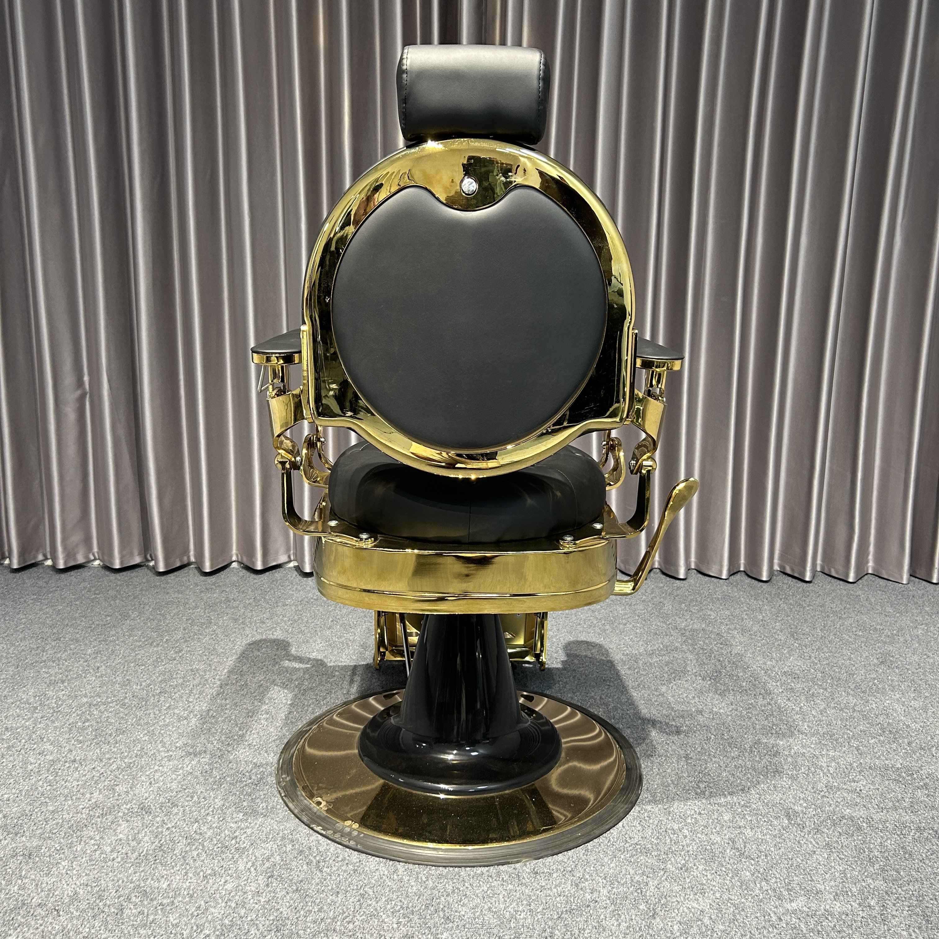 High Quality heavy duty hair salon chair barber vintage barberchairs gold