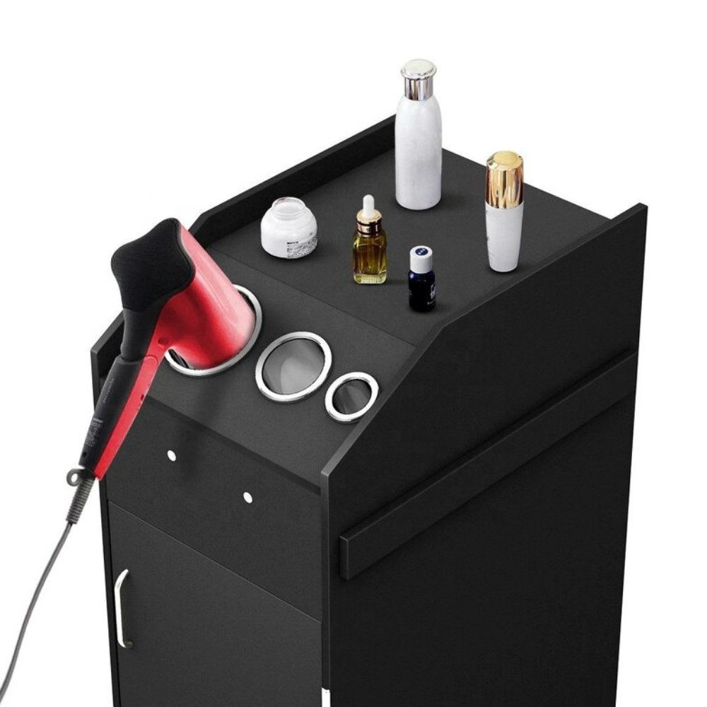 New barber salon trolley with plastic tray Mobile salon trolley hair Salon hair color trolley