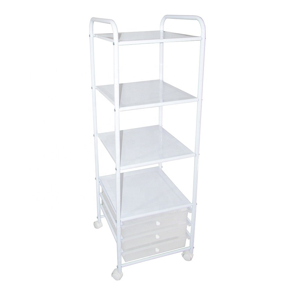 Hot Sale Made In Taiwan China Easy Moving Large Capacity Office Furniture Trolley For Salon Beauty