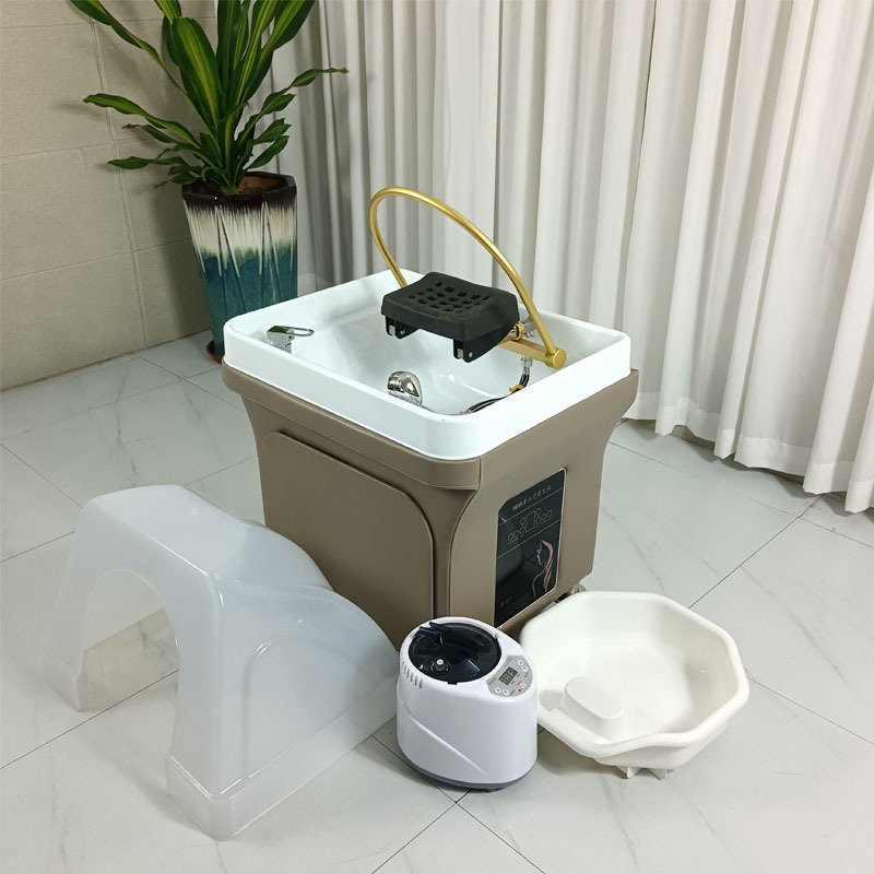 Salon Furniture Hair Washing Portable Shampoo Bowl Sink With SPA Head Water Therapy For Thai Massage Table Beauty Bed