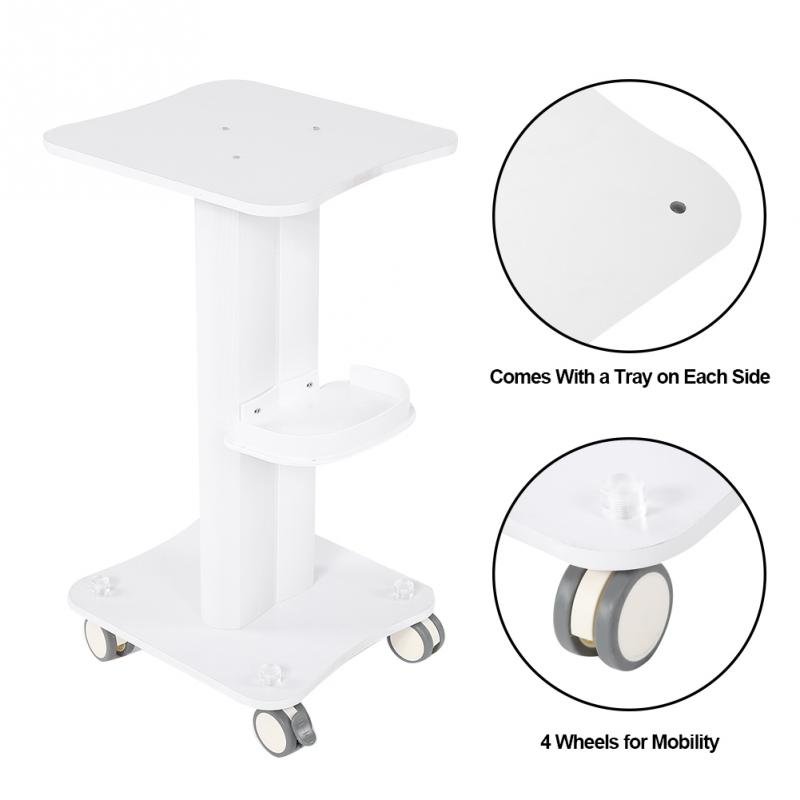 Multi-function Three-layer Desktop Beauty Salon Wooden Rolling Trolley Small bubble Bracket Use For Family Beauty Parlor Salon