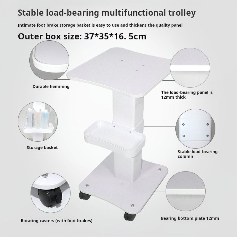Beauty Salon Furniture Beauty Trolley Stand Rolling Pull Cart Aesthetic Spa Trolley Cart