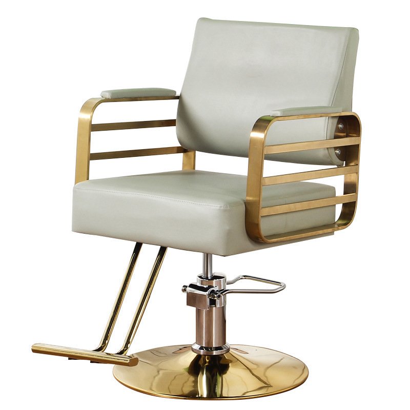 Luxury Modern Beauty Hair Salon Furniture Styling Barber Chair in Black Pink Grey Gold Green White Blue for Dining Home Use
