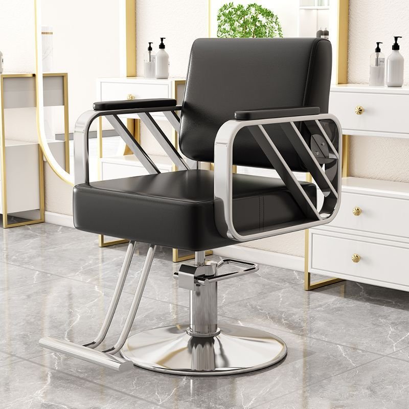 Luxury Modern Beauty Hair Salon Furniture Styling Barber Chair in Black Pink Grey Gold Green White Blue for Dining Home Use