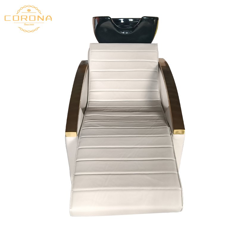 Professional Hair Salon Furniture Black Adjustable Electric Massage Shampoo Chairs For Washing Hair