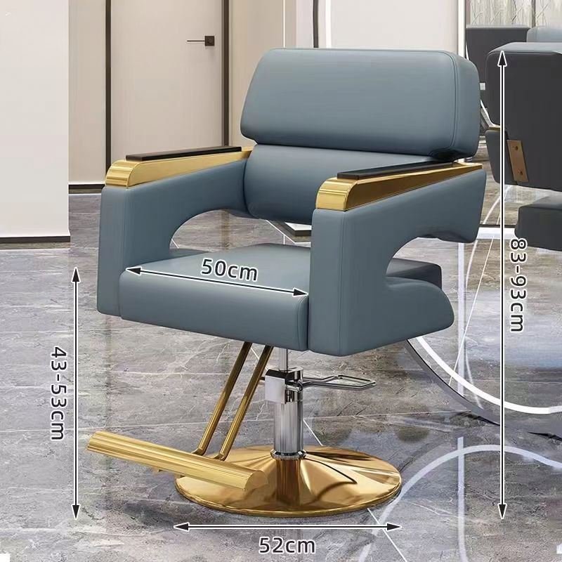 Heavy Duty Beauty Salon Stainless Steel Armchair, Hair Salon Dedicated Simple Hair Salon Barber Chairs
