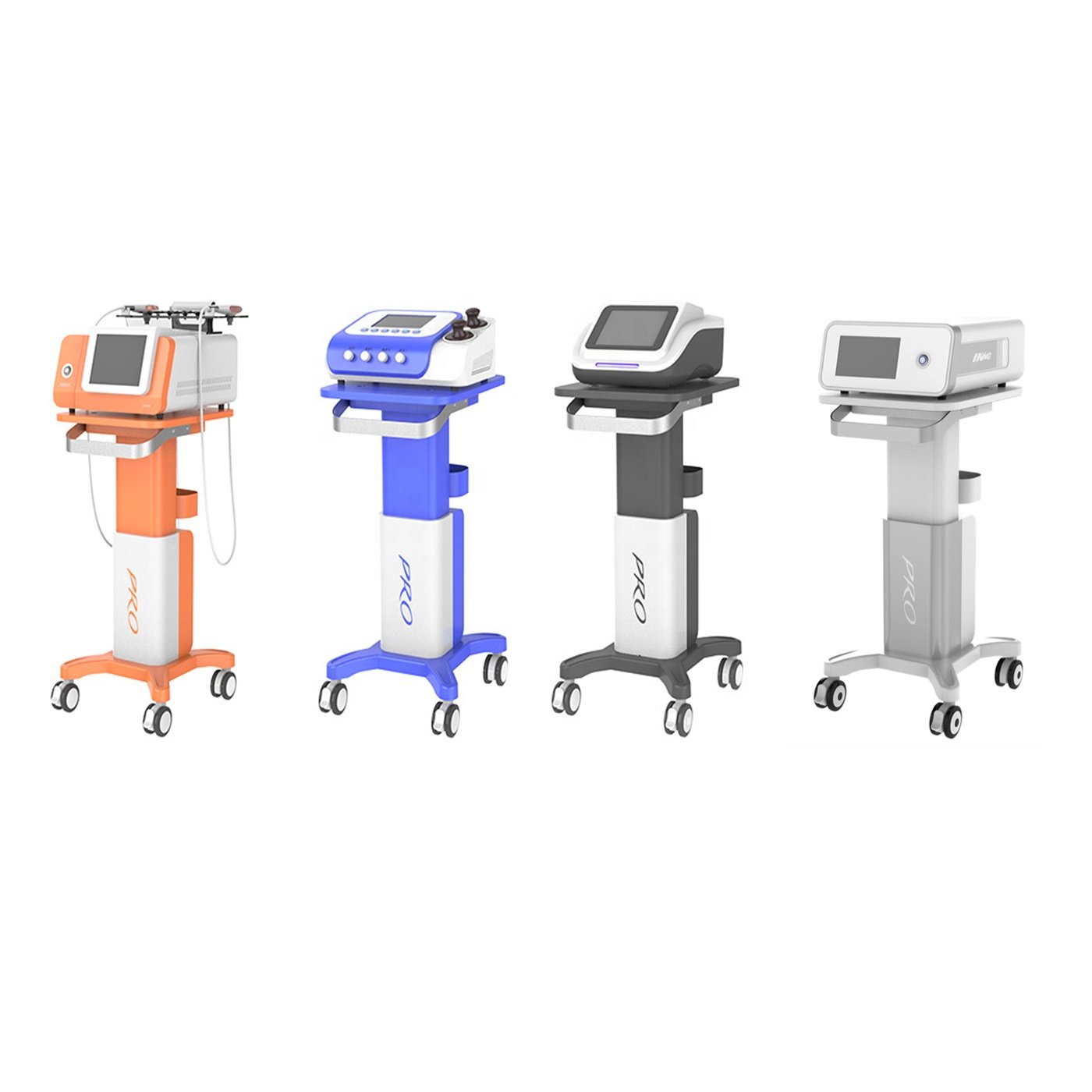 OEM ODM customize pure white black salon equipment shell hardware ironware metal trolley carts