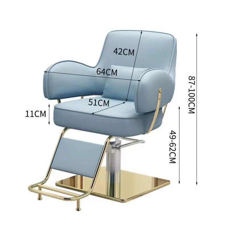 High quality factory wholesale Hair salon Hair chair Salon furniture gold custom color hairdressing salon sofa chair