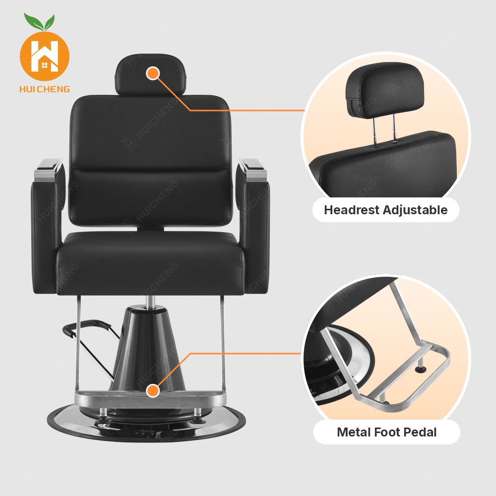 Hot Sale Factory Wholesale Beauty Salon Furniture Metal Pedal Hairdressing Barber Styling Salon Chair LC306A