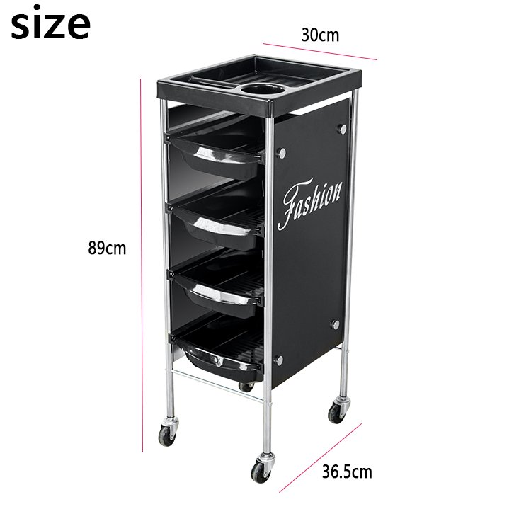 Salon Hairdresser Barber Beauty Storage Trolley Hair Drawers Colouring Cart Spa Salon Trolley