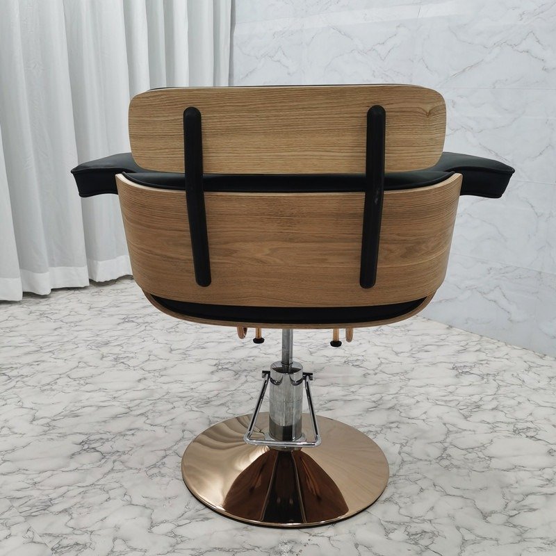 Factory Direct Beauty retail Salon Furniture Cheap Designer Salon Chairs Black Gold Hair Cut Chair Hairdressing Chair