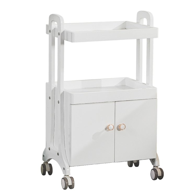 New Design Beauty salon hairdressing cart SPA Storage mobile Trolley cart eco friendly Drawer trolley