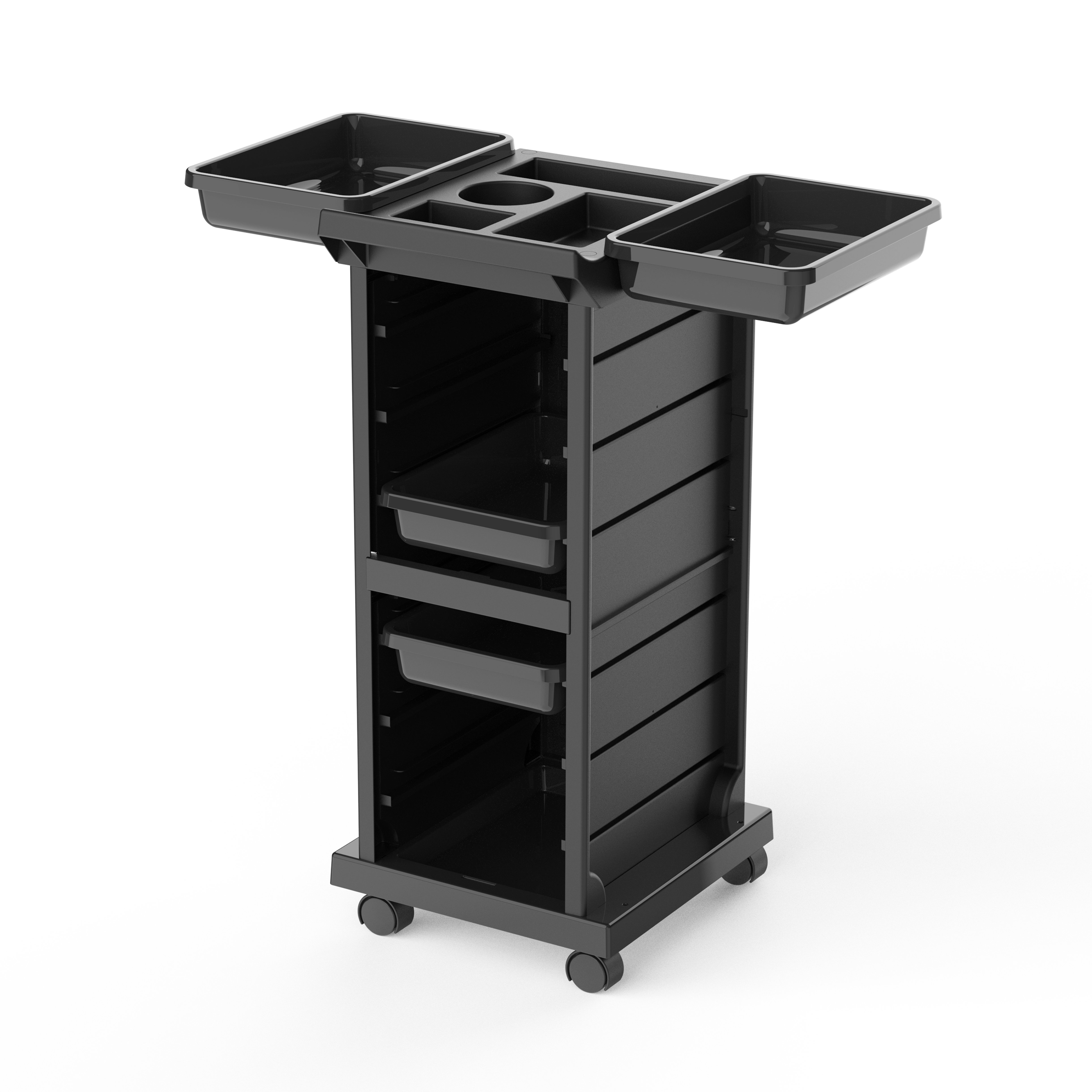 Pink Beauty Salon Trolle Salon Furniture Equipment Trolley Hairdresser Pink Free Sample Modern Plastic Shopping Cart 4-wheels