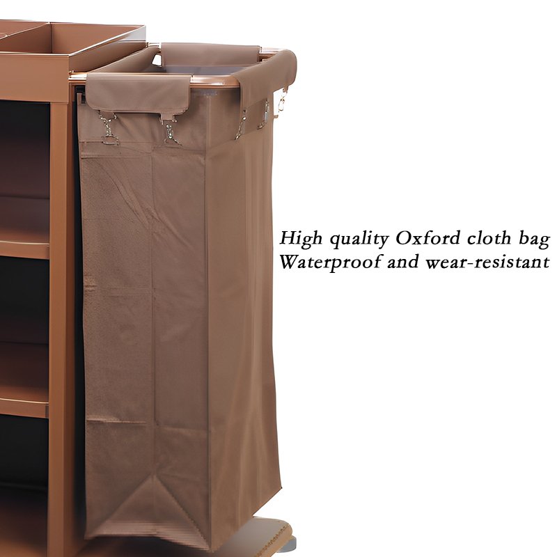 High Quality 5-inch wheels Hotel Room Service Trolley Wholesale Door Maid Cart for Housekeeping Guest Room Service Cart