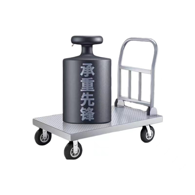 Heavy Duty Metal Folding Hand Truck Steel Platform trolley Cart With Handle