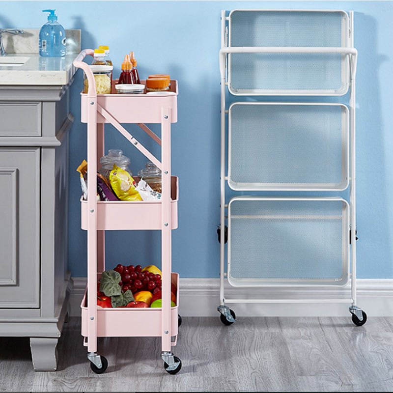 Wholesale 3-tier No Need To Install,Rolling Utility Kitchen Trolley Cart With Wheels And Storage,For Kitchen,Bathroom,Office