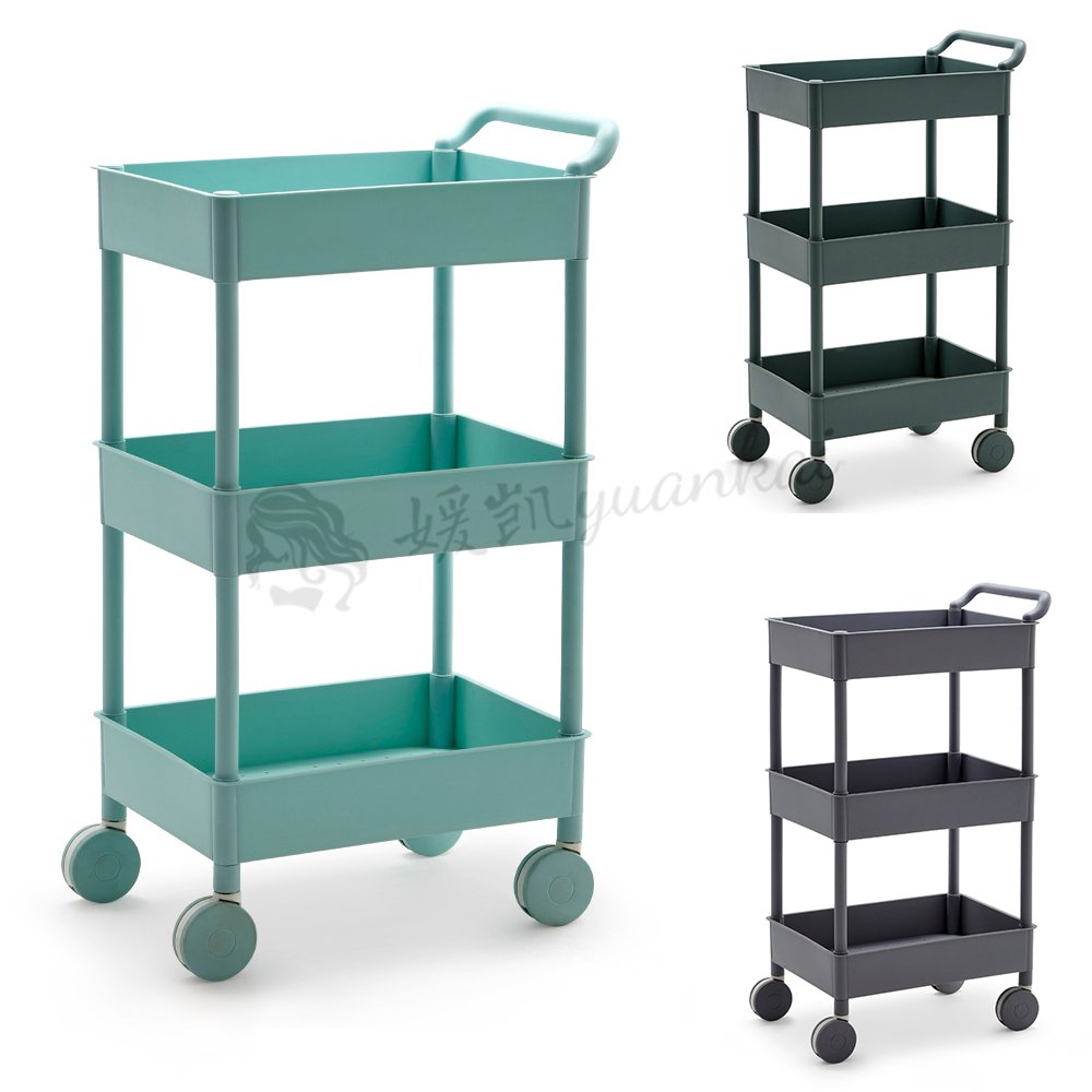 High-quality barbershop beauty barrow salon furniture black plastic trolley Used by barbers