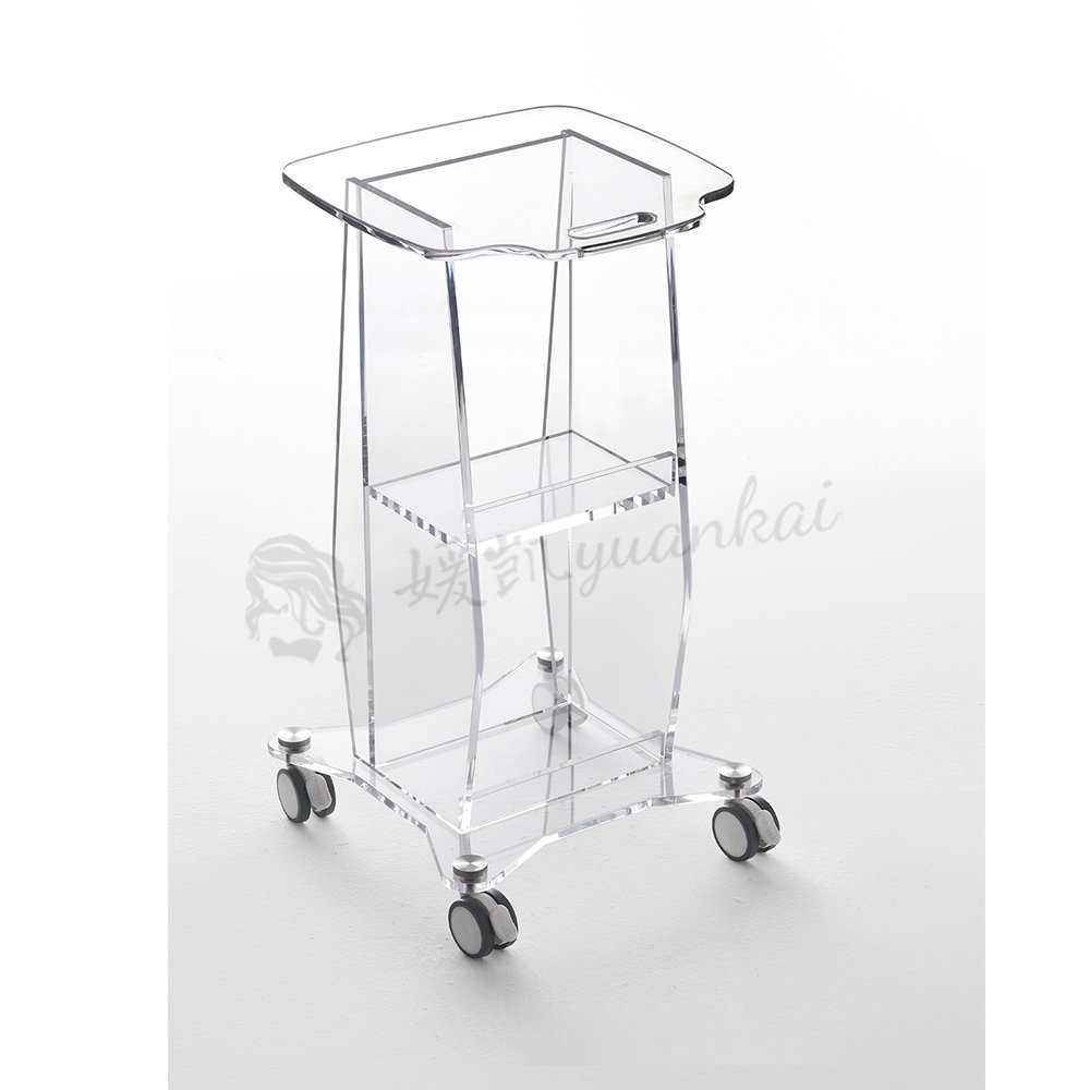 High-quality barbershop beauty barrow salon furniture black plastic trolley Used by barbers