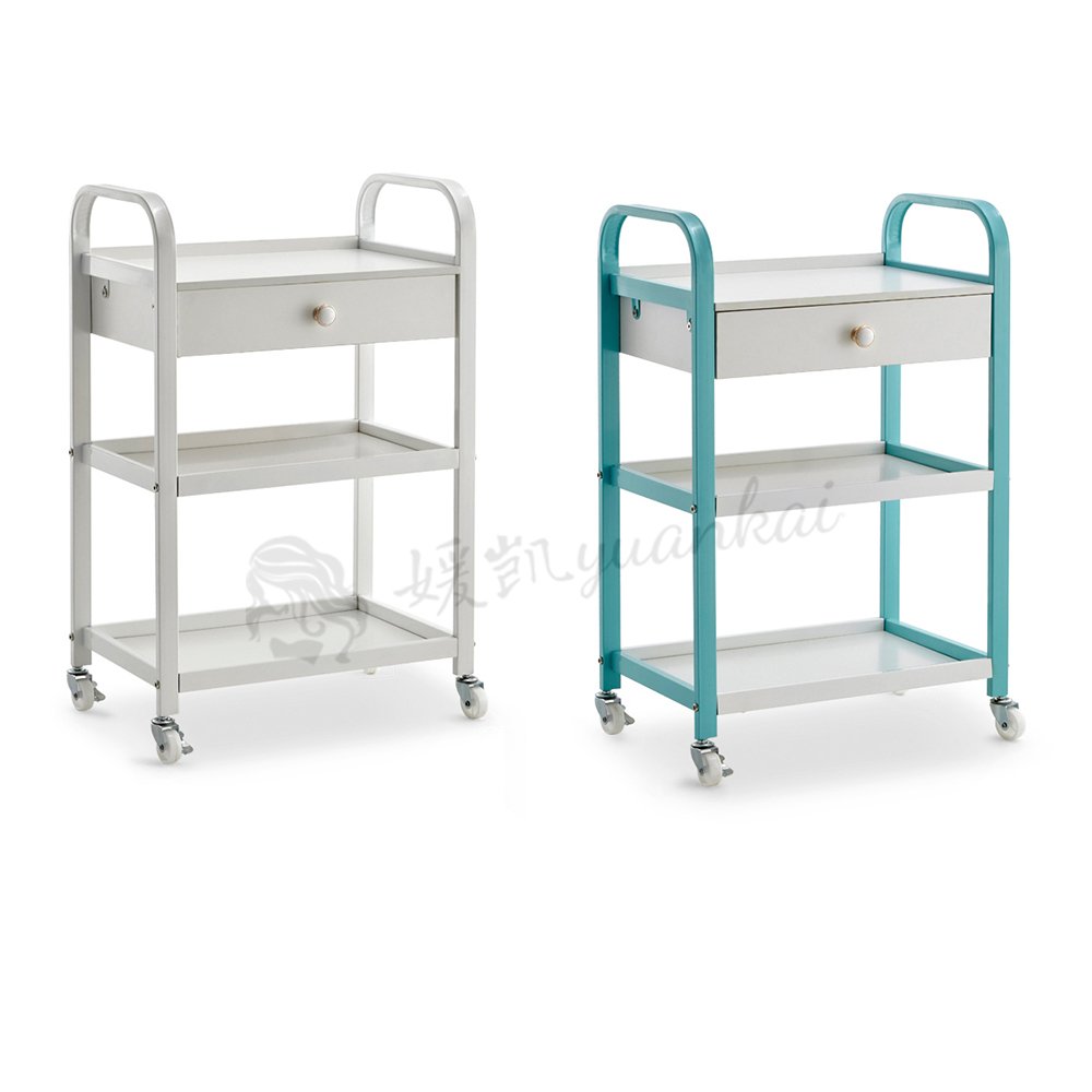 High-quality barbershop beauty barrow salon furniture black plastic trolley Used by barbers