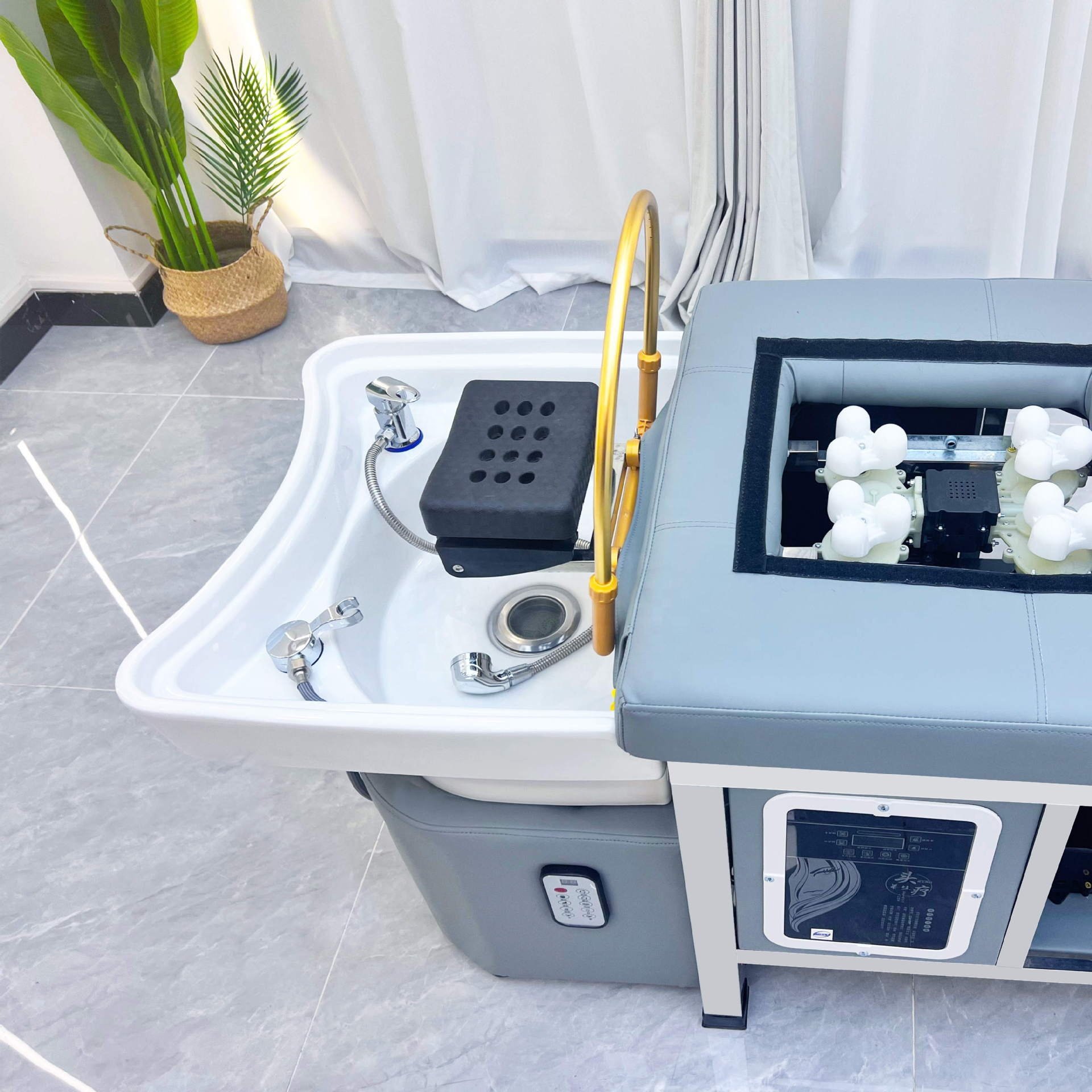 New Design Shampoo Bed Hair Salon Washing Chair Thai Head Spa Water Therapy Shampoo Bed