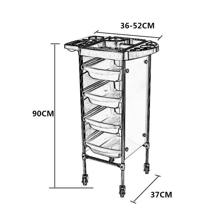 Multifunctional new hairdressing cart hairdressing tool cart salon trolley rack hairdresser tools trolley for barber