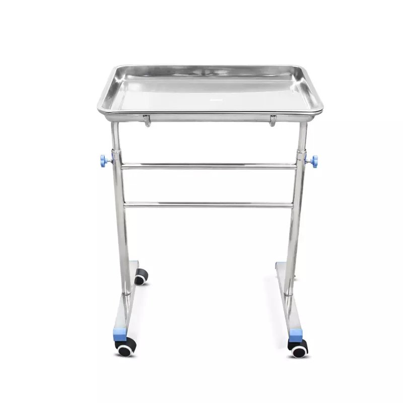 Stainless Steel Surgical Mechanical Mayo Table for Operating Room Hospital Medical Instrument Trolley Available for Sale