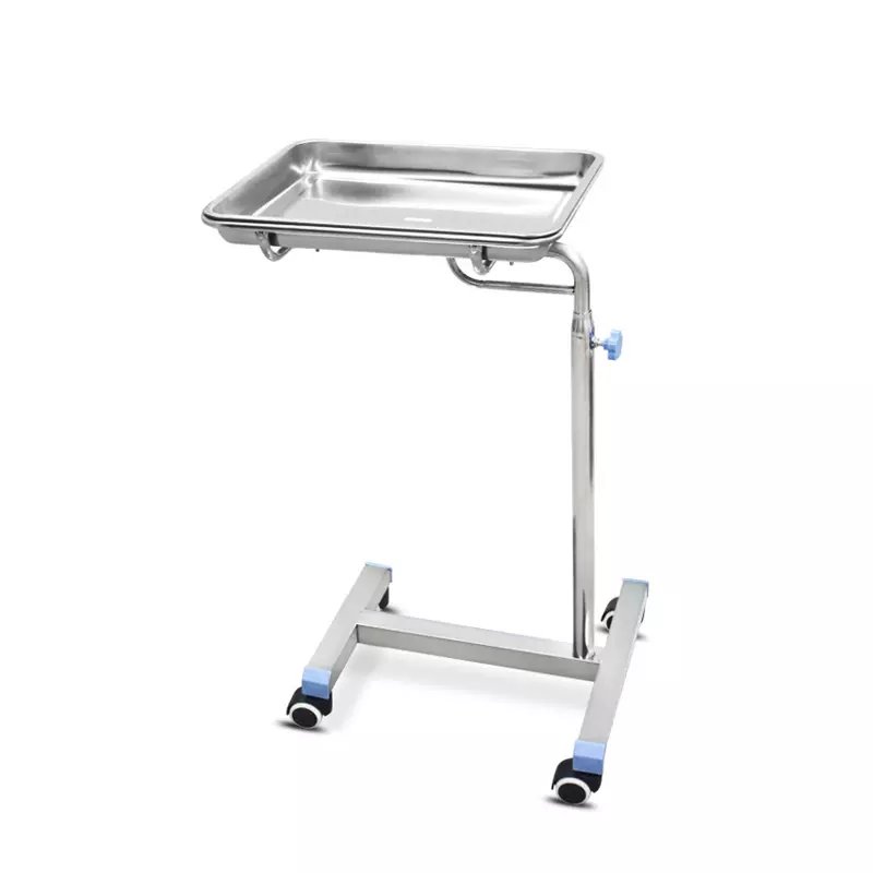 Stainless Steel Surgical Mechanical Mayo Table for Operating Room Hospital Medical Instrument Trolley Available for Sale
