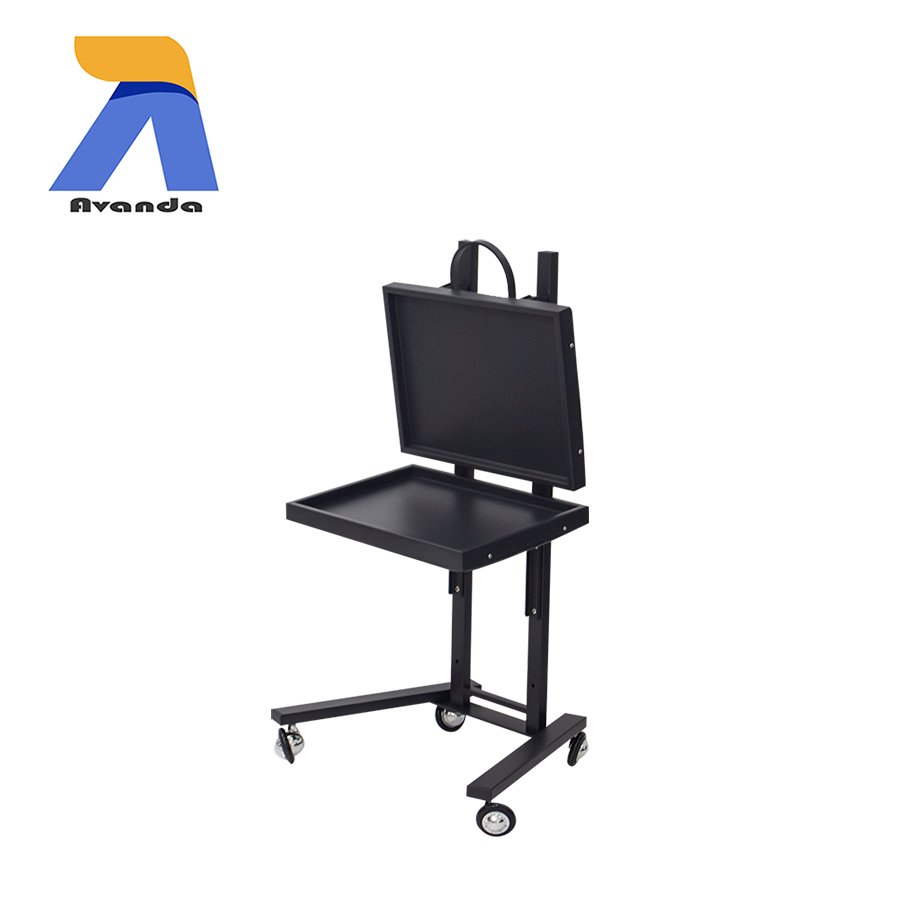 Hot selling stainless steel hair salon trolley cart metal 2 tier beauty salon tool car with wheels for barber shop
