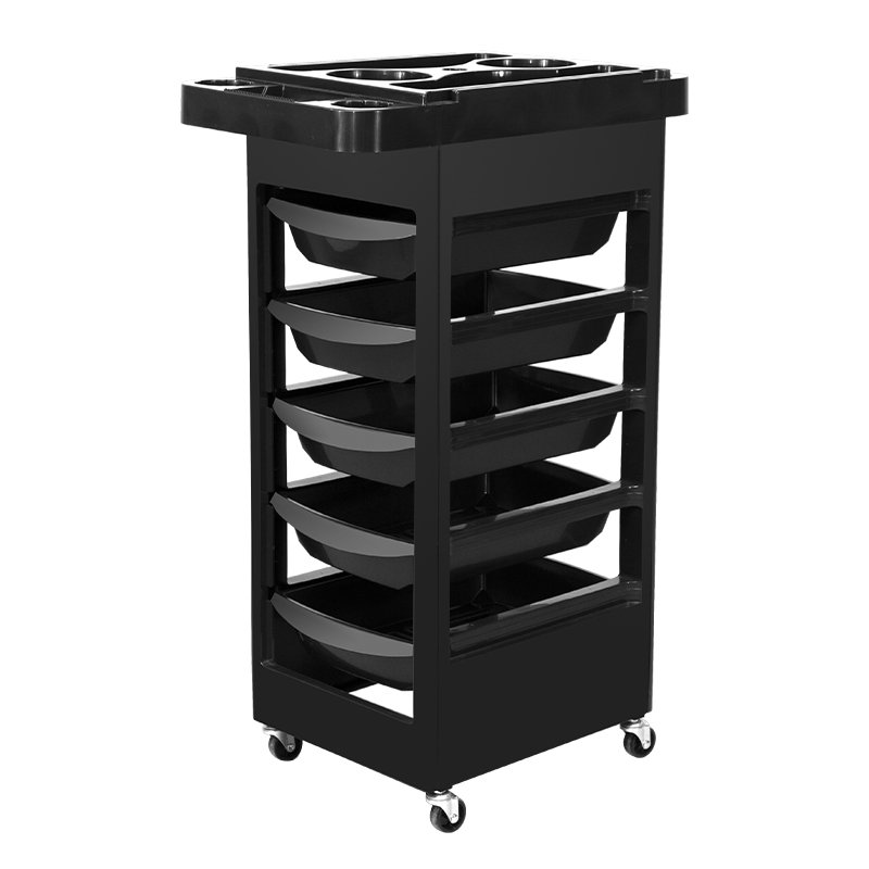 32" Beauty Salon Spa Styling Station Trolley Equipment Rolling Storage Tray Cart