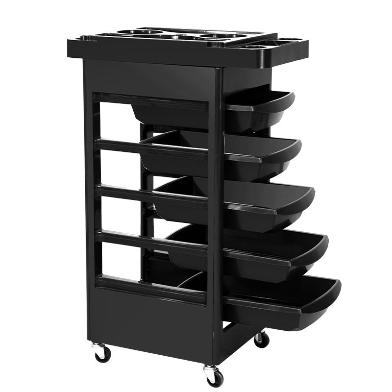 32" Beauty Salon Spa Styling Station Trolley Equipment Rolling Storage Tray Cart