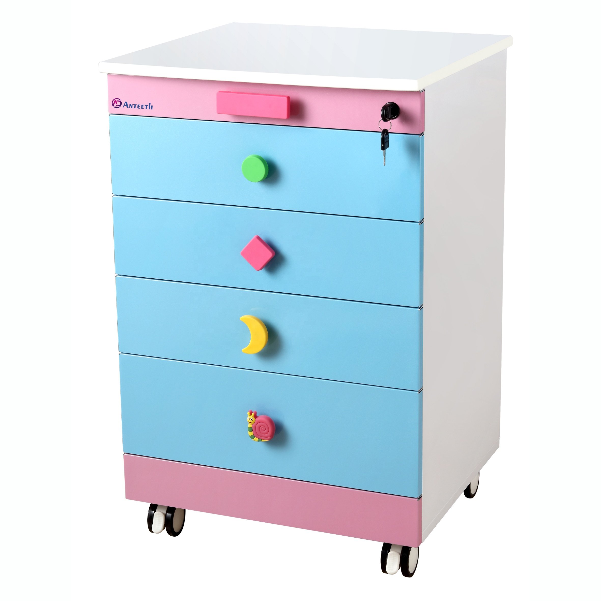 New Fashion Hospital Lab Furniture Portable Dental Clinic Cabinet Design Trolley Mobile Dental Cabinet