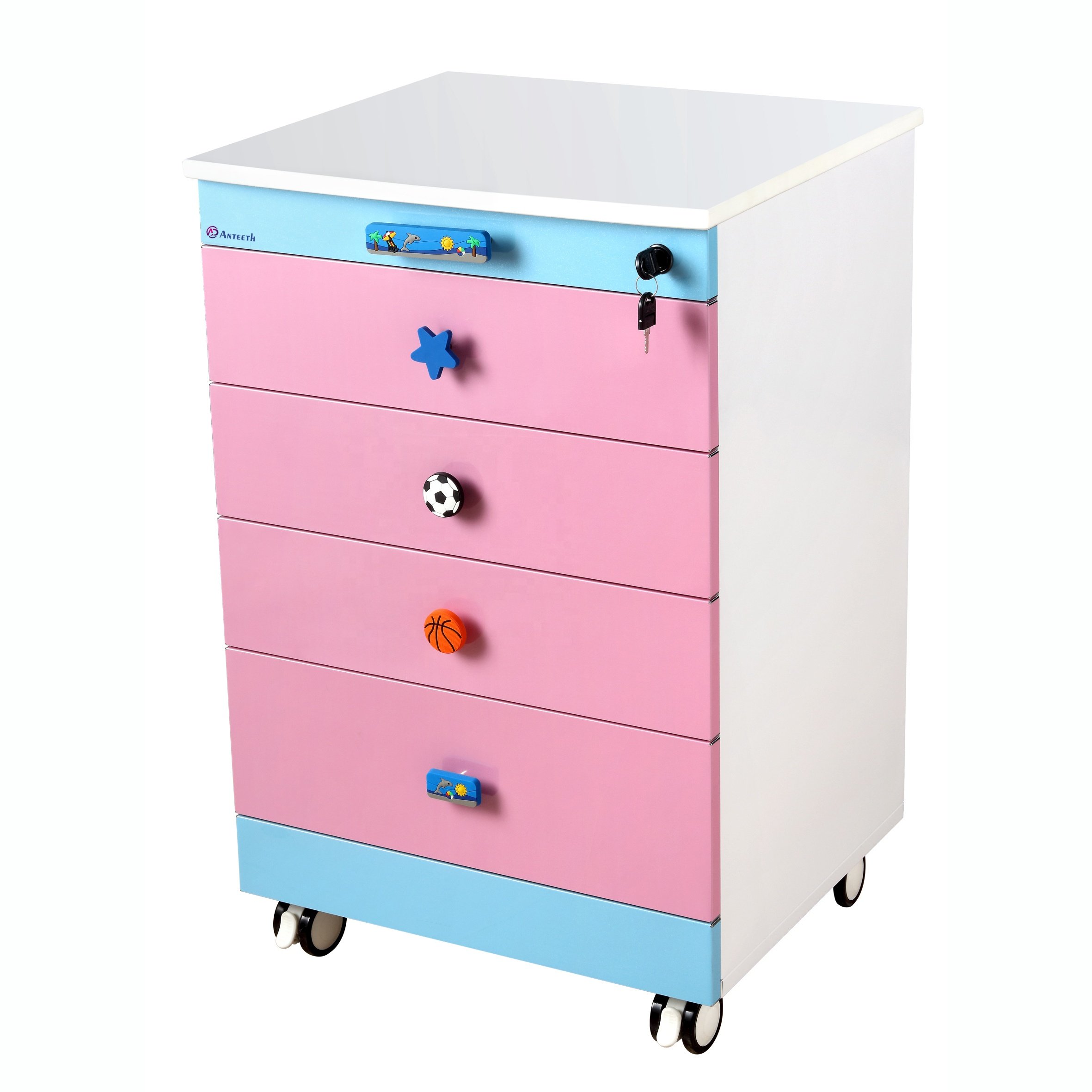 New Fashion Hospital Lab Furniture Portable Dental Clinic Cabinet Design Trolley Mobile Dental Cabinet