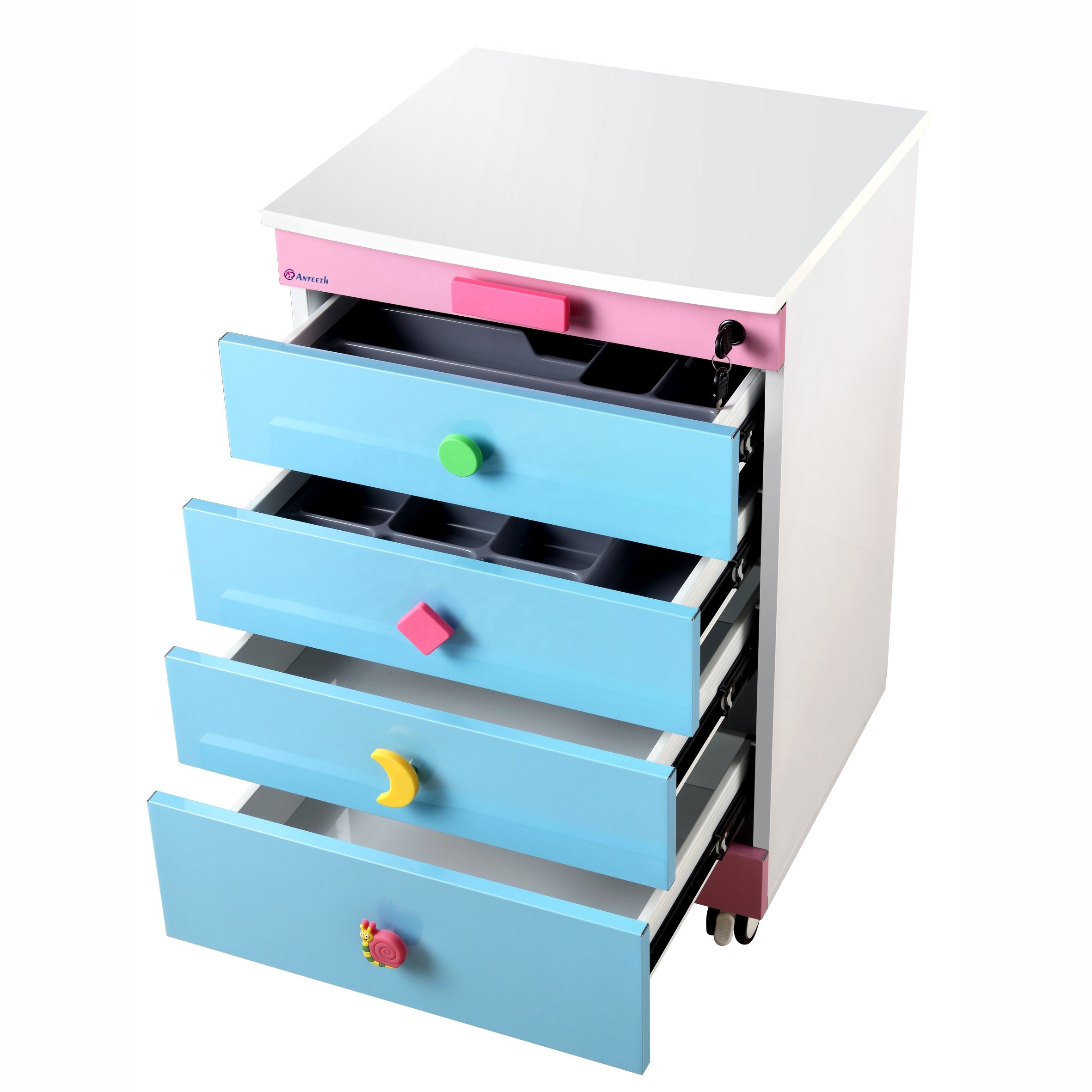 New Fashion Hospital Lab Furniture Portable Dental Clinic Cabinet Design Trolley Mobile Dental Cabinet