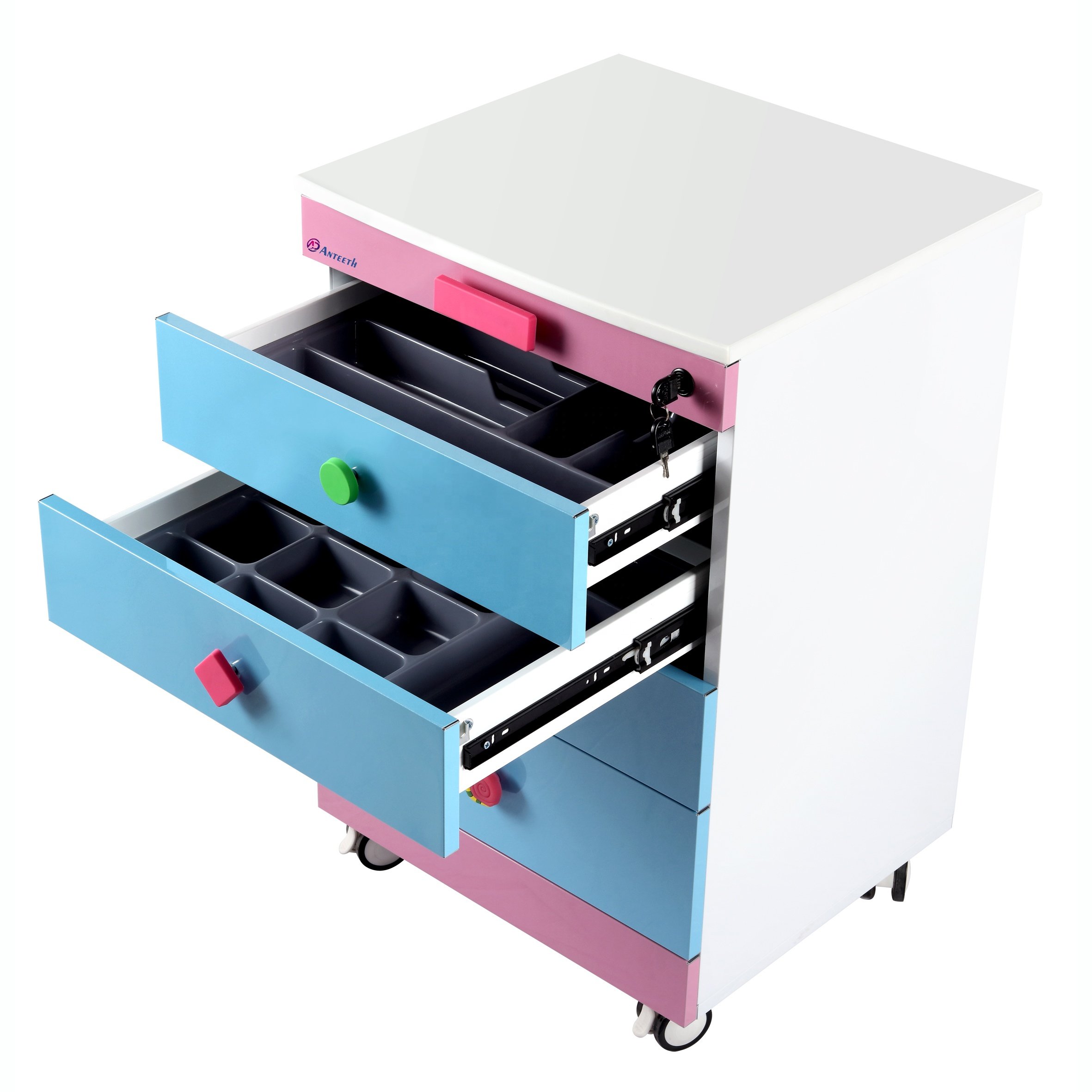 New Fashion Hospital Lab Furniture Portable Dental Clinic Cabinet Design Trolley Mobile Dental Cabinet