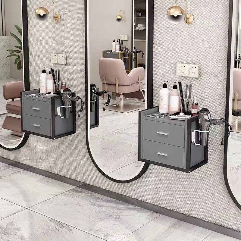 MY Modern Metal Frame Layer Tool Cart Hair Salon Equipment Set Furniture Beauty Salon Trolley Wall Mounted Tool Cabinet