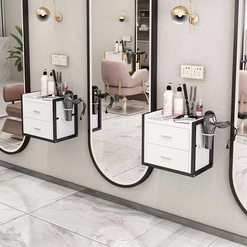 MY Modern Metal Frame Layer Tool Cart Hair Salon Equipment Set Furniture Beauty Salon Trolley Wall Mounted Tool Cabinet