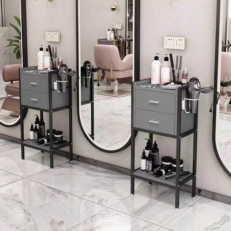 MY Modern Metal Frame Layer Tool Cart Hair Salon Equipment Set Furniture Beauty Salon Trolley Wall Mounted Tool Cabinet