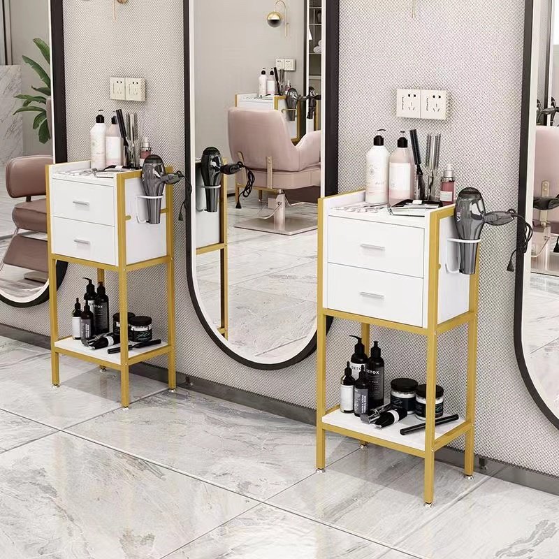MY Modern Metal Frame Layer Tool Cart Hair Salon Equipment Set Furniture Beauty Salon Trolley Wall Mounted Tool Cabinet