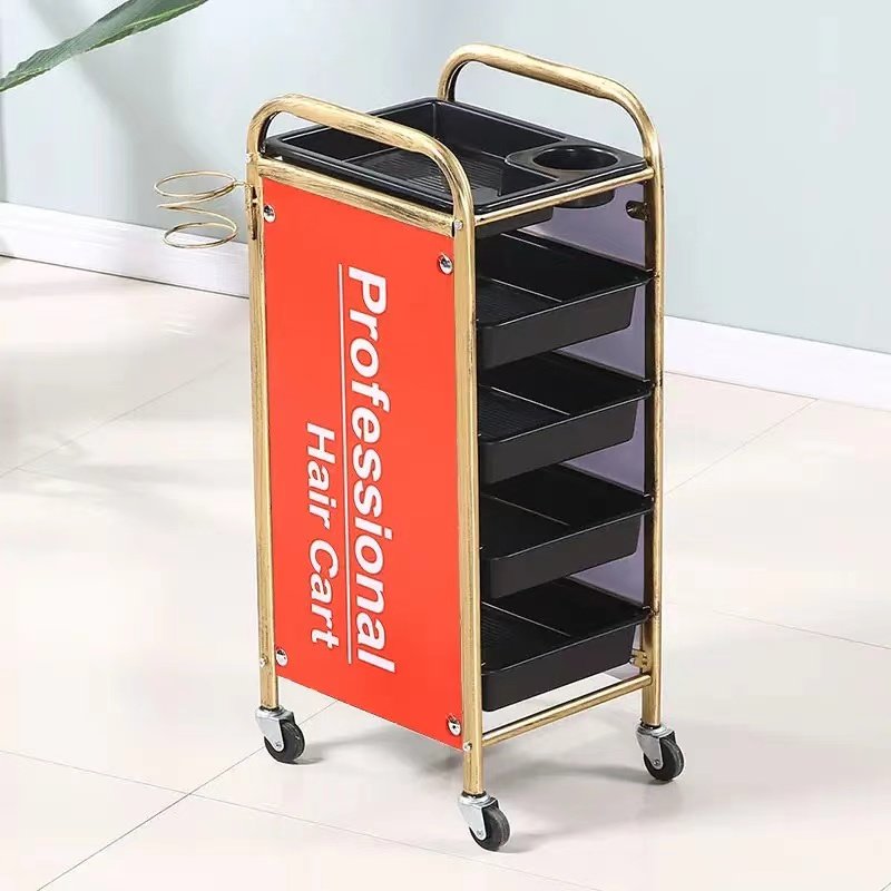 2024 High quality and affordable salon furniture, hair salon specific plastic and metal carts