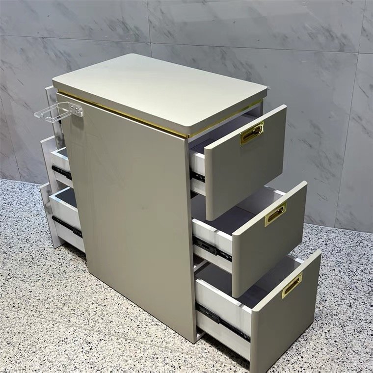 Jincheng modern beauty spa manicure locker barber styling station hair salon trolley hair salon tool cabinet