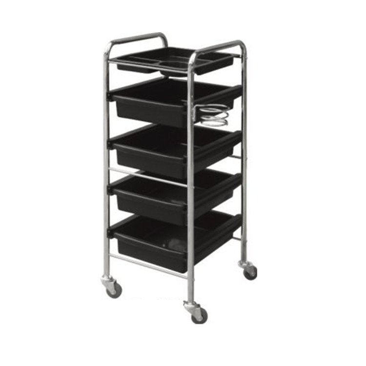 Plastic Hair Salon Trolley Storage Tray Cart Home Spa Hairdressing Trolley